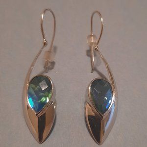 Sterling Silver Rainbow Peridot earring